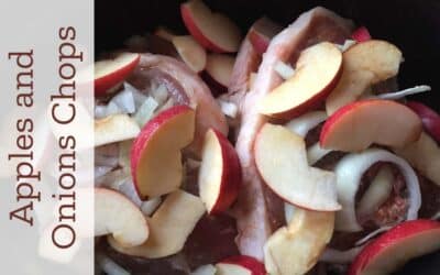 Crockpot Apples and Onions Pork Steaks