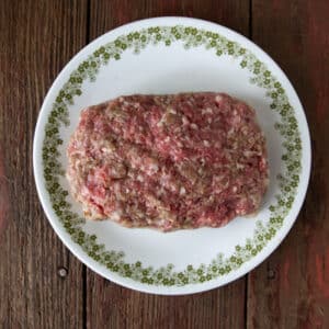 Ground pork, plain and unseasoned, 1lb