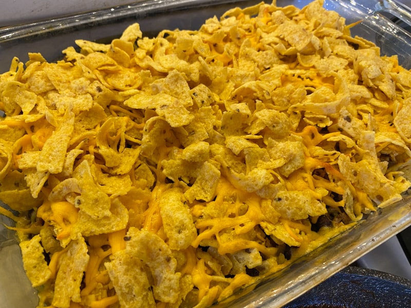Mexican food with ground pork