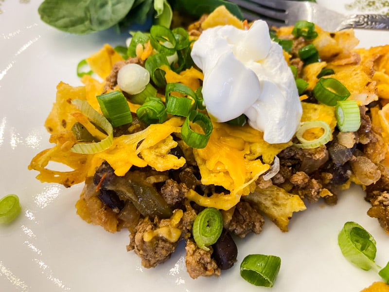 Frito Pie with ground pork