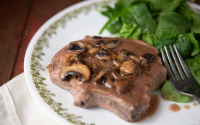 Creamy Mushroom Pork Chops (Dairy Free)