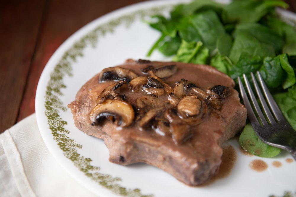 Creamy Mushroom Pork Chops (Dairy Free)