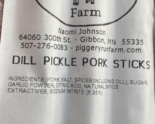 Dill Pickle All Pork Meat Sticks - Image 2