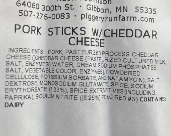 Cheddar All Pork Meat Sticks - Image 4